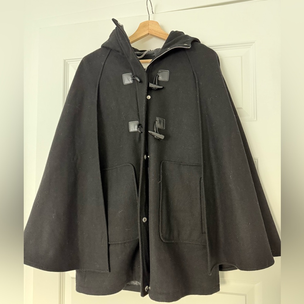 BCBG Generation wool cape